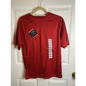 ZeroXposur Men's Short Sleeve Rash Guard Sun Protection Tee Cherry Red Size Sm